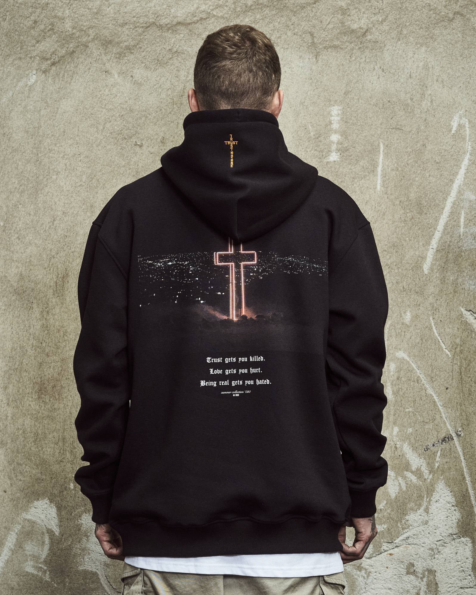 TNO Oversize Hoodie - Believe - schwarz