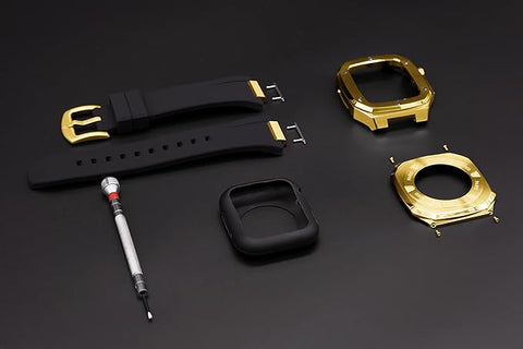 PLATED PARIS Case für Apple Watch Series 6/SE, 44mm - Gold Black