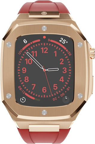 PLATED PARIS Case für Apple Watch Series 6/SE, 44mm - Rose Gold Red