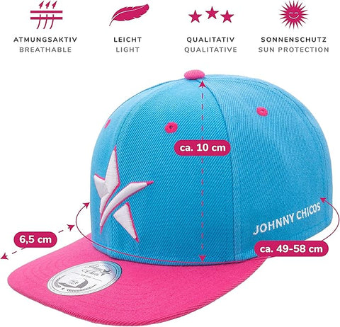 Johnny Chicos Kids Cap - Pink Blue Star