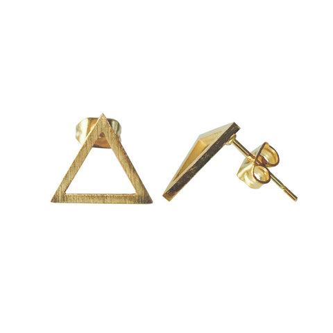 Ohrstecker Triangle Gold