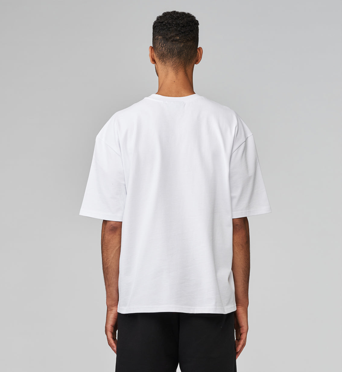 TNO Oversize Shirt | Grid Globe - weiß